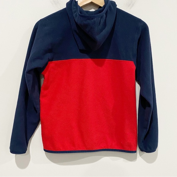 PATAGONIA Kids' Micro D Snap-T Fleece Jacket Size Large 12 Red Blue - Picture 6 of 10